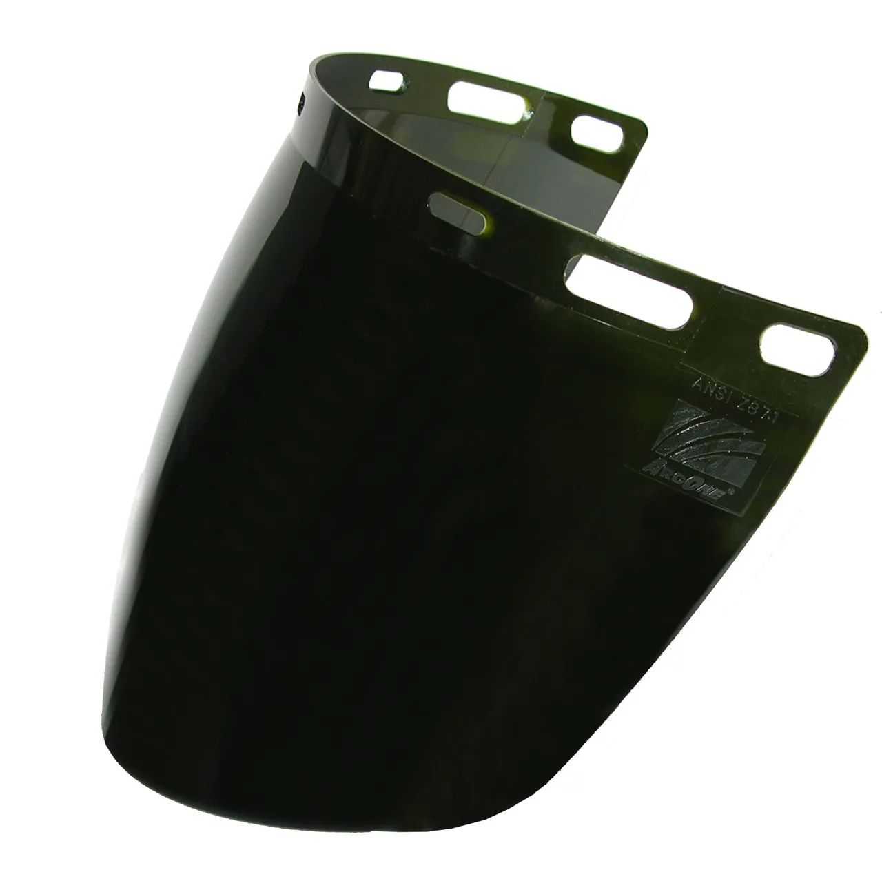ArcOne 2DGN-PC Dark Green Rounded Visor | Polycarbonate Injection Moulded | 16" x 9" x .060" Size