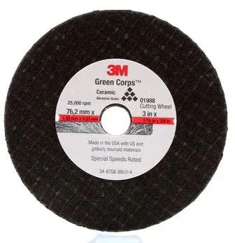 3M Company Cut-Off Wheel 3"x1/16"x3/8"