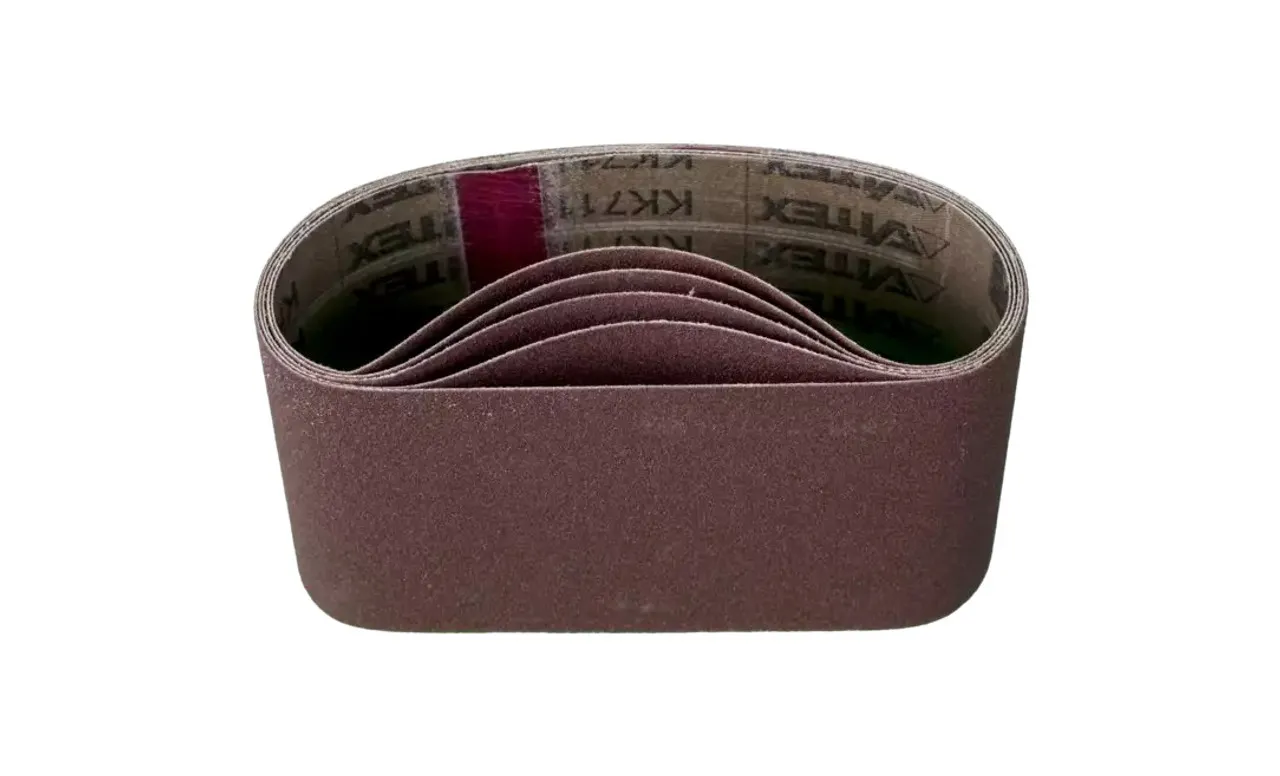 Pferd 49316 3-1/2" x 15-1/2" Abrasive Coated Portable Belt | Aluminum Oxide 100 Grit | Sold By Box of 10