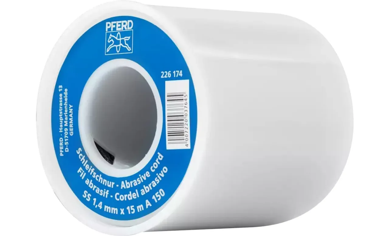 Pferd 49903 Abrasive Cord | Diameter 0.06" | 16 Yard Roll | Aluminum Oxide 150 Grit