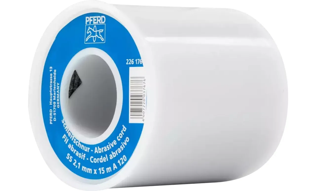 Pferd 49905 Abrasive Cord | Diameter 0.08" | 16 Yard Roll | Aluminum Oxide 120 Grit