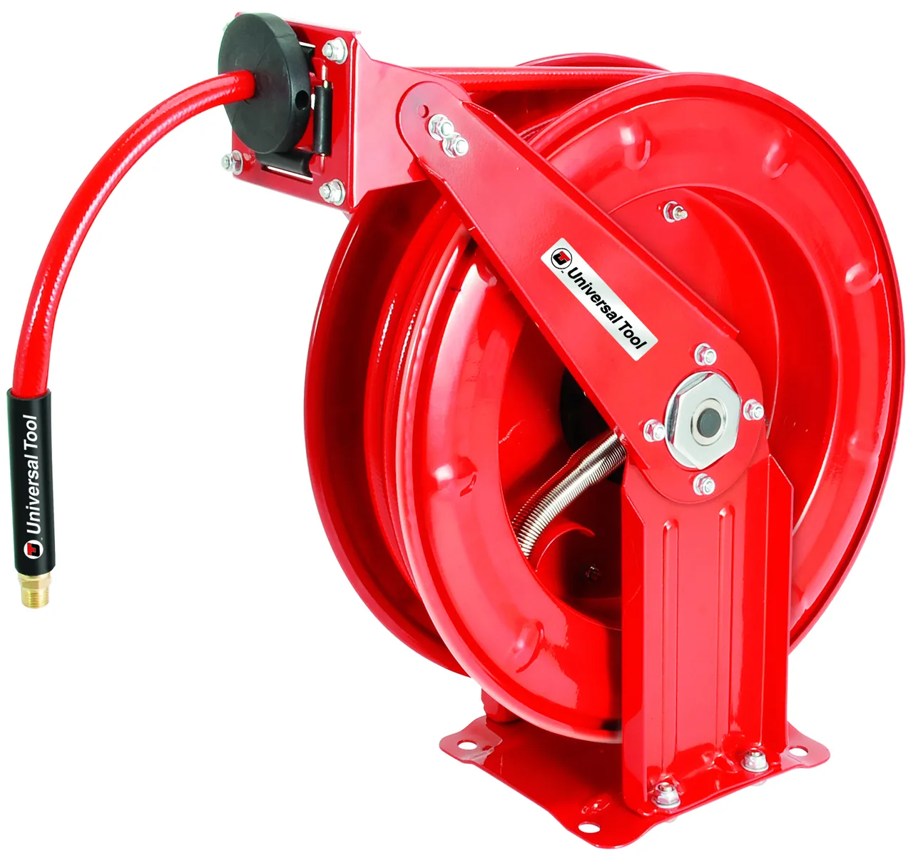 Universal Tool 6801 Heavy Duty Retractable Hose Reel | 3/8" Hose I.D | 50' Hose Length