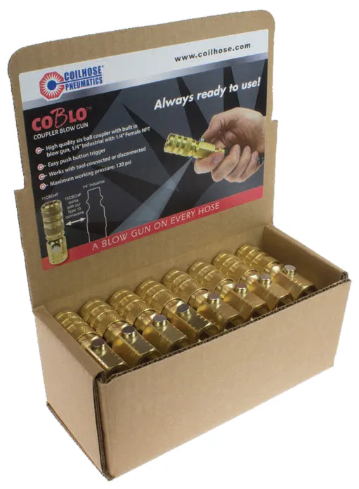 ACME Automotive CoBlo Coupler Blow Gun 24-Pack, Display