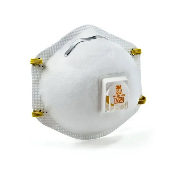3M 8511 Particulate Respirator with Valve, Box of 10