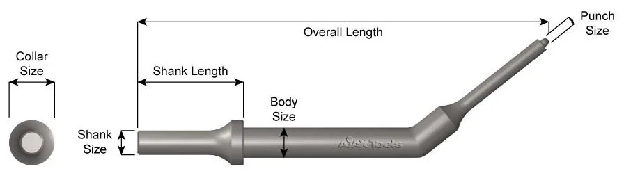 Ajax Tools 7-3/8" Point Hinge Pin Driver