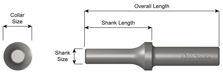 Ajax Tools 1/4" Round Rivet Head