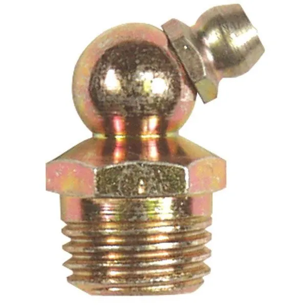 American Lube 14-067 PTF Grease Fitting 1/4" x 0.96" 67-1/2 Deg. 100ct