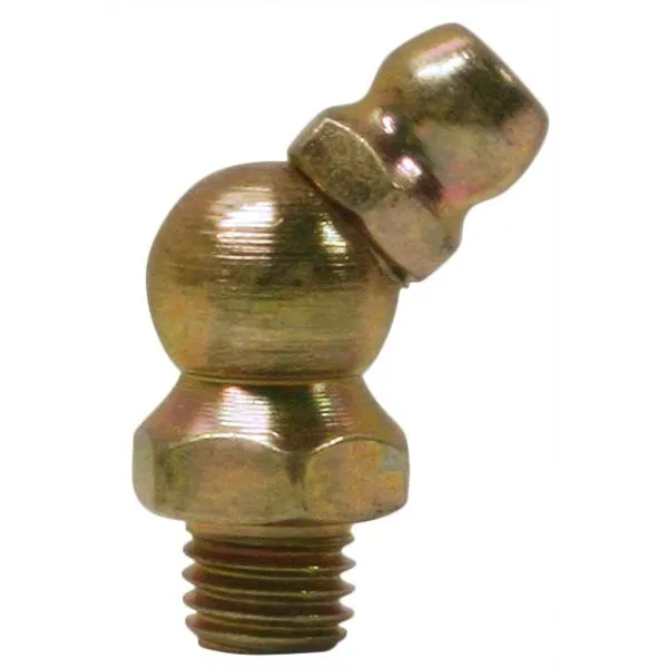 American Lube 14-28045 Grease Fitting 1/4"-28 x 0.88" 45 Deg. 100ct