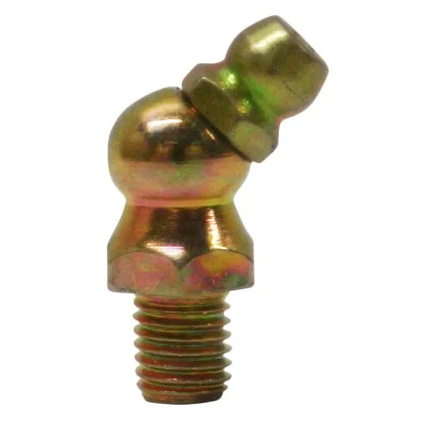 American Lube 14-28046 Grease Fitting 1/4"-28 x 0.97" 45 Deg. 100ct