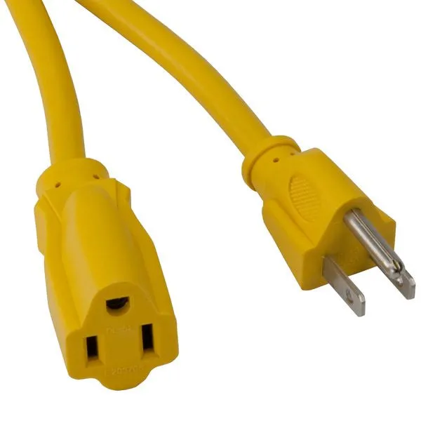 Bayco Products 25' Cold Weather Extension Cord Single Outlet, 13A