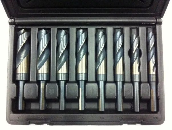 Champion Cutting Tools 8pc Drill Bit Set 9/16" - 1" x 16ths