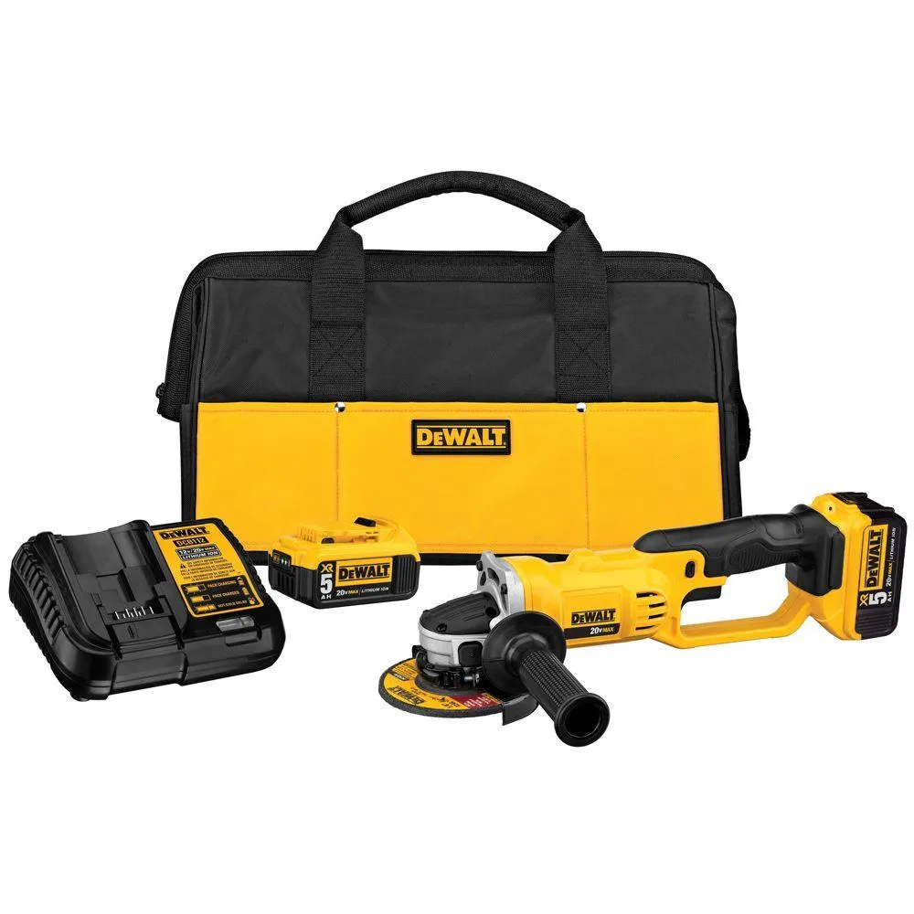 DeWalt 20V Max 4-1/2" Grinder Kit