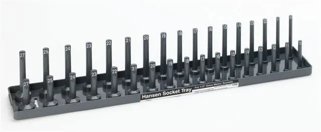 Hansen 1/2 Inch Drive Metric Socket Tray