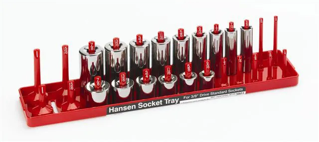Hansen 3/8 Inch Drive Standard Socket Tray
