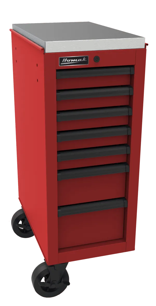 Homak 14 1/2" RS Pro Side Cabinet - Red