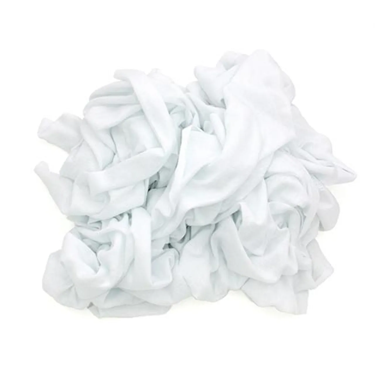 Hospeco 340-10 ISD Reclaimed White T-Shirt Knits Rag | 10 lb | Low-Lint | Highly Absorbent
