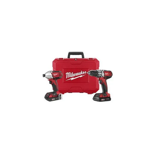 Milwaukee 2691-22 M18 18V Compact Drill and Impact Driver Combo Kit