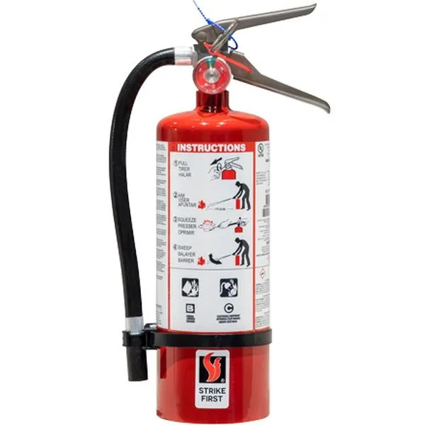 Strike First 5 lb. BC Dry Chemical Fire Extinguisher, Vehicle Bracket