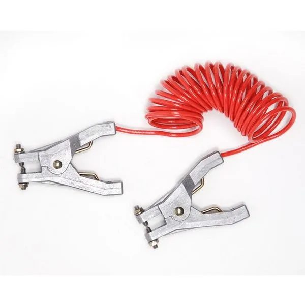 Stuart Browne RAC-10-2 Grounding Cable 10 ft., 2 Hand Clamps