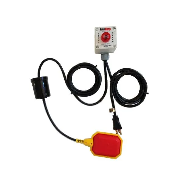 Sump Alarm SW-120V-1L Indoor/Outdoor High Water Alarm, 10 ft. Float
