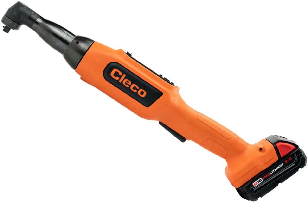 Cleco CCBAW503B CellCore Right Angle Cordless Electric Nutrunner | 165 RPM | 11.1 - 36.8 (ft-lbs) Torque Range | 3/8" Square Drive - Ball Retainer