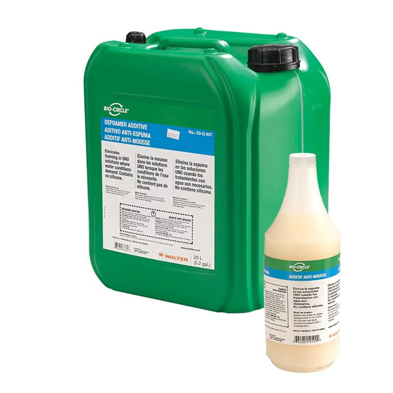 Walter Surface Technologies 53G937 Water-Based Defoarmer Water-Based Defoarmer | Liquid | 5.2 Gallon Capacity Volume
