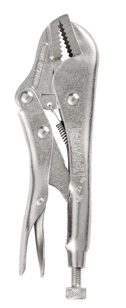 Palmgren 70700 Straight Jaw Locking Plier | 7" Max Open Capacity | 1-1/2" Jaw Opening | 1/2" Jaw Width