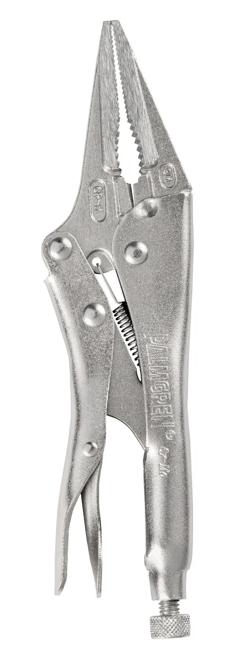 Palmgren 70950 Long Nose Locking Plier | 9" Max Open Capacity | 2-3/4" Max. Jaw Opening | 3/8" Jaw Width